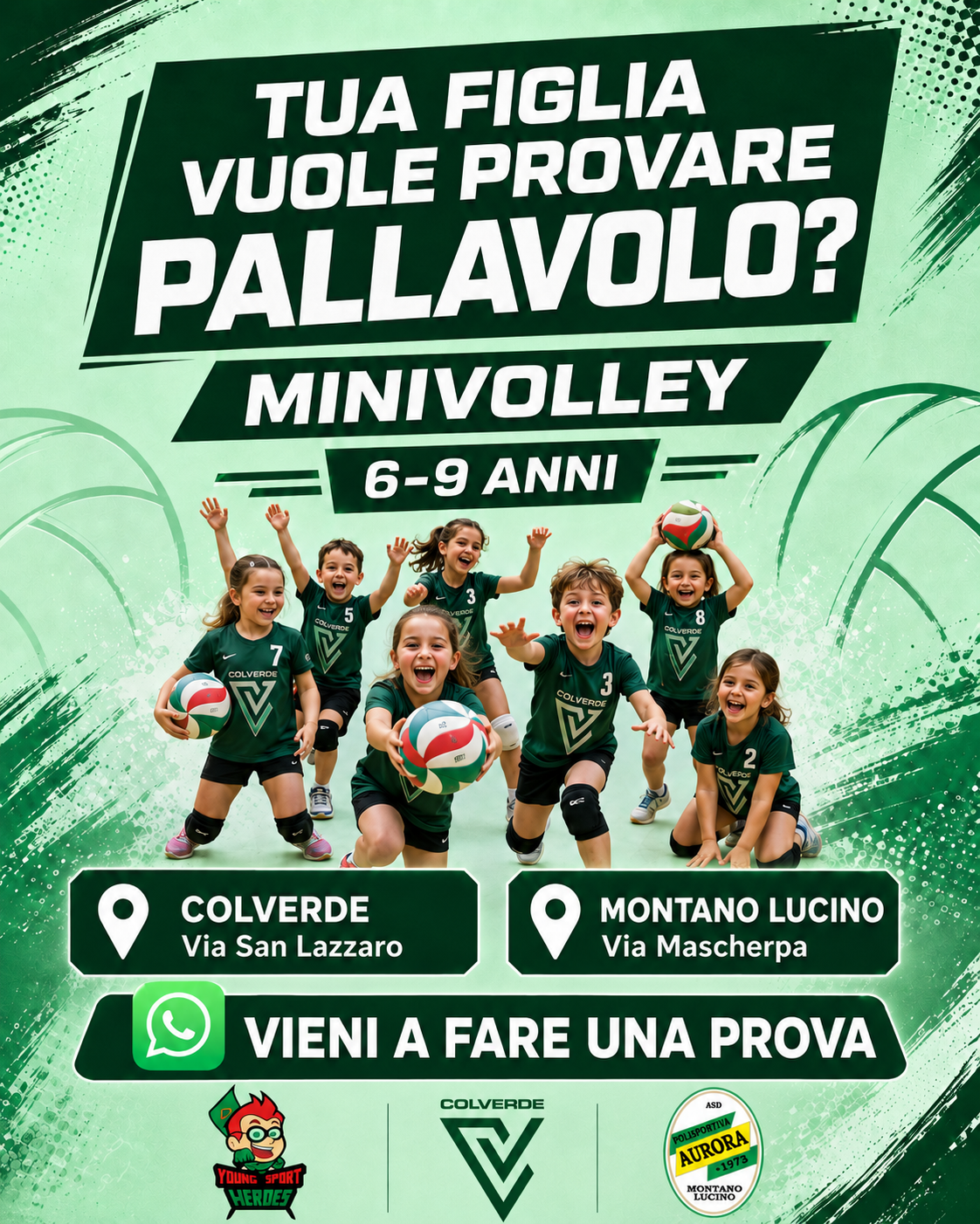 Locandina Minivolley Polisportiva Colverde