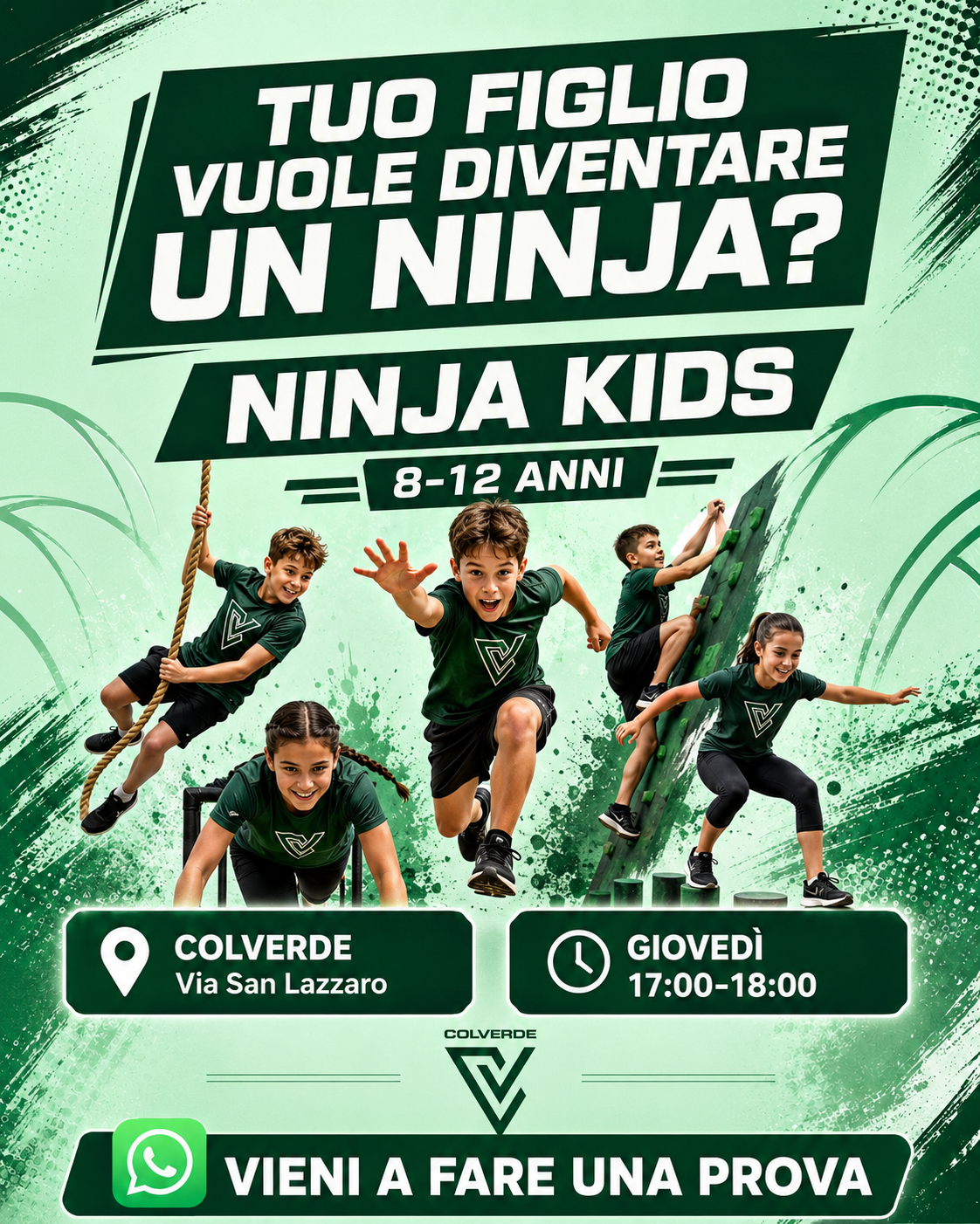 Locandina Ninja Kids Polisportiva Colverde