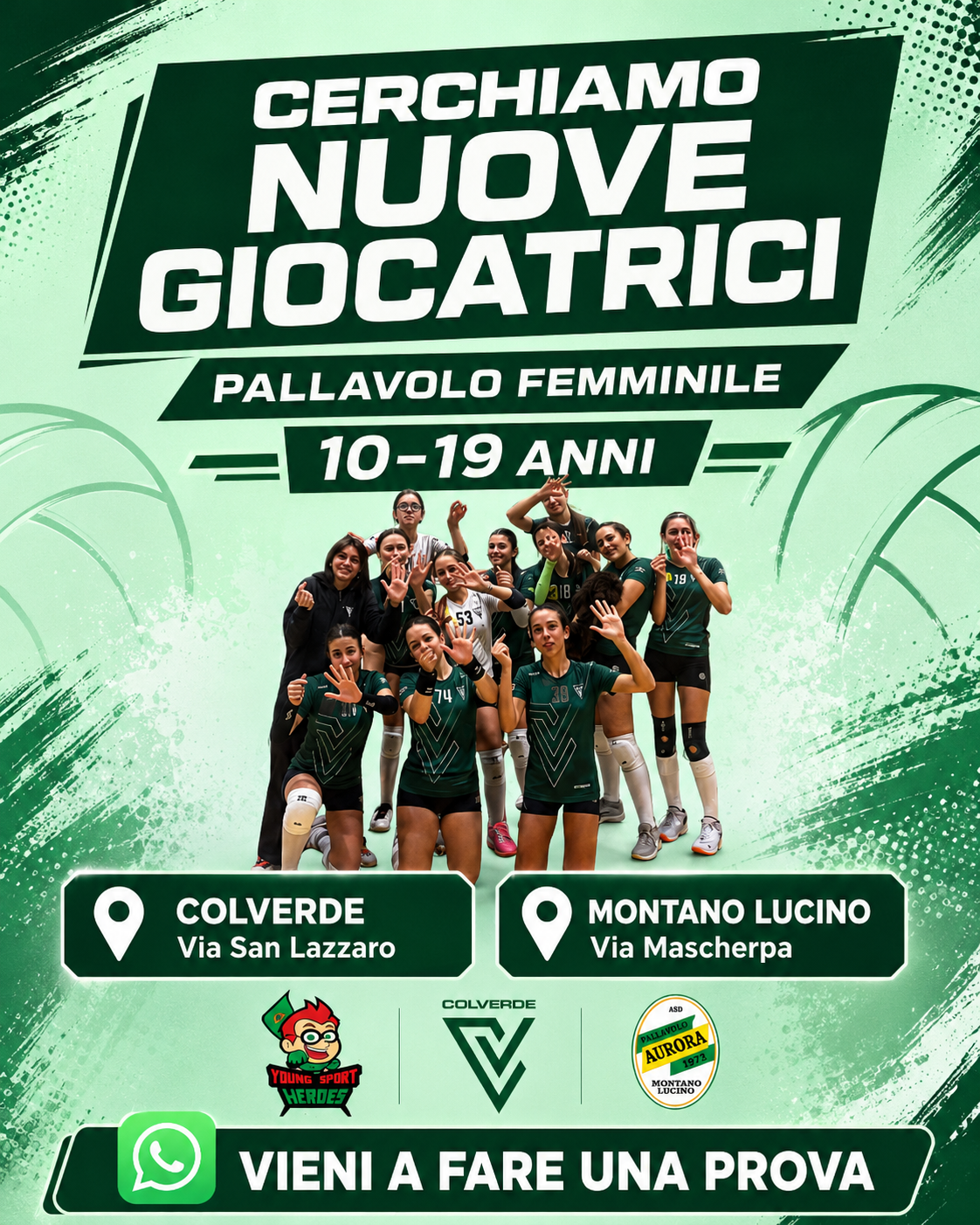 Locandina Pallavolo Femminile Polisportiva Colverde